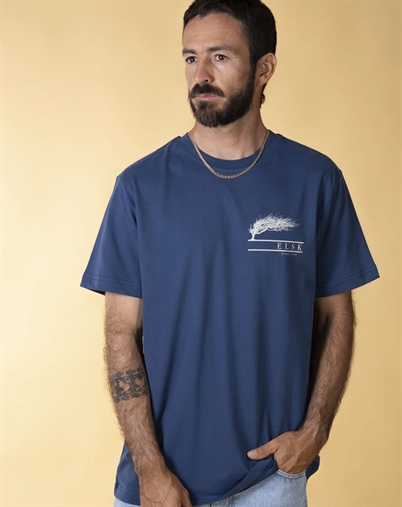 Elsk - Stærk Vind Mens Brushed T-shirt - Horizon Blue